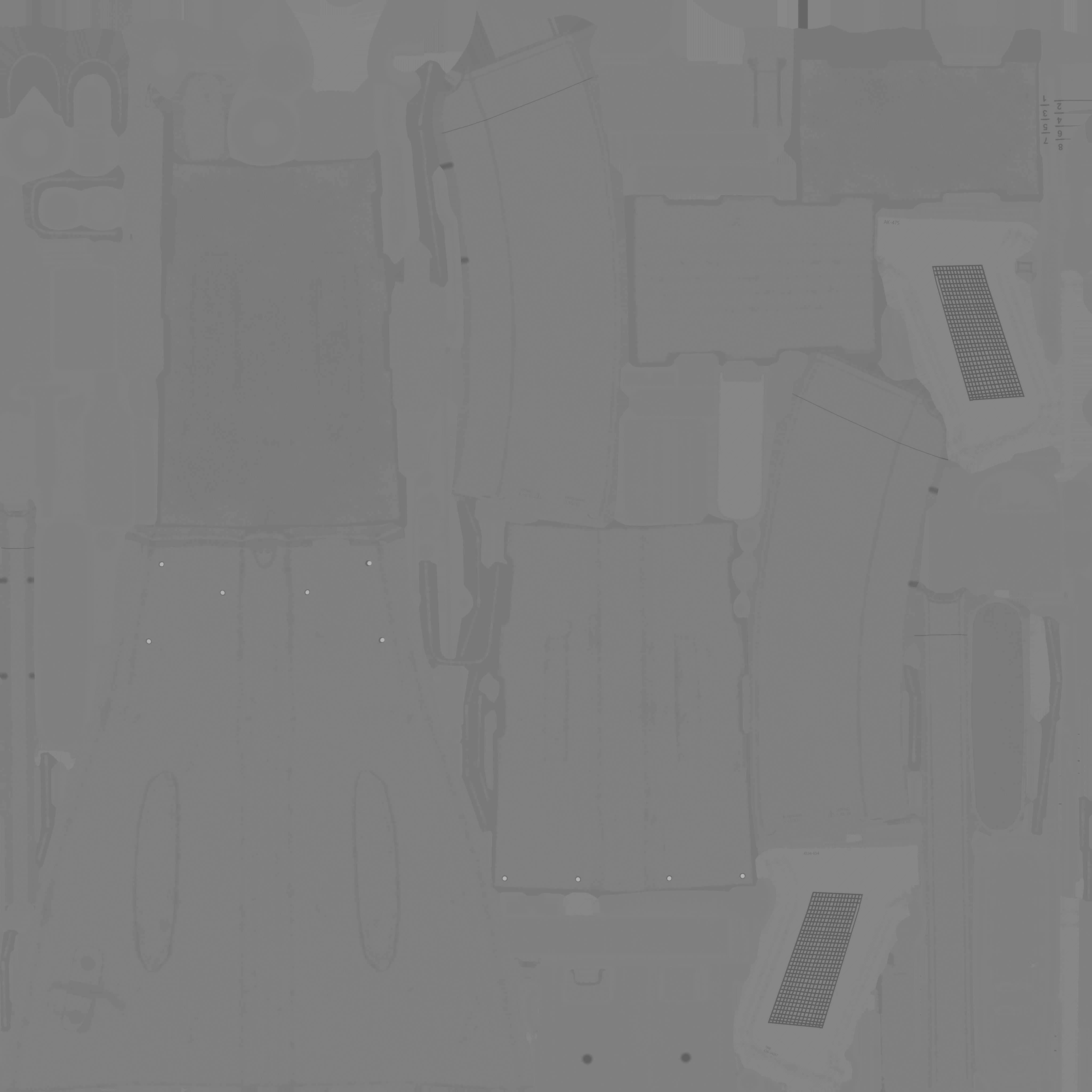 AK-74 assault riffle Low-poly Game ready Free low-poly 3D model_17