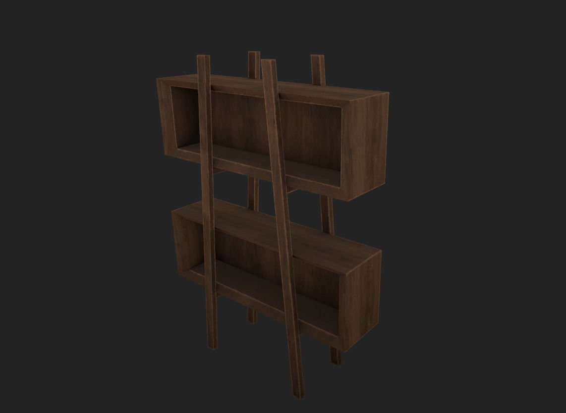 Cabinet Free low-poly 3D model_4