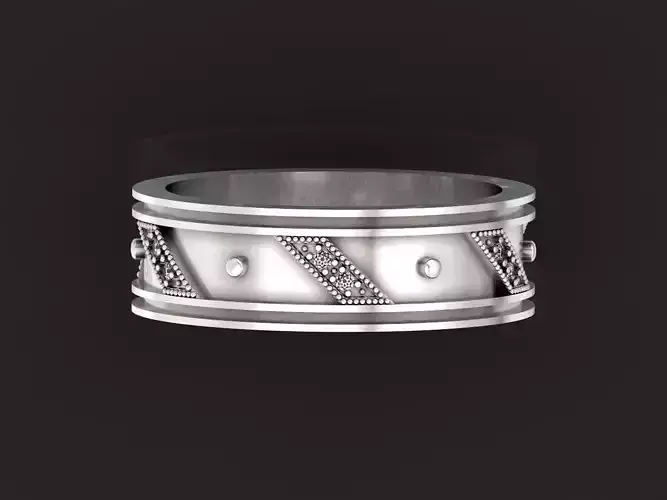 Wedding man ring 1423