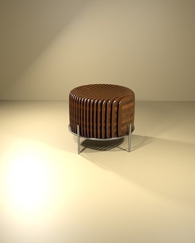 wooden coffee table 3D model