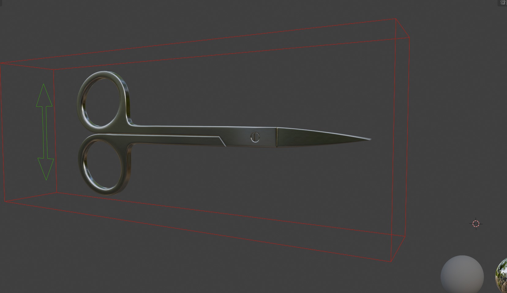 Medical Scissors Full Rigged  Low-poly 3D model_6