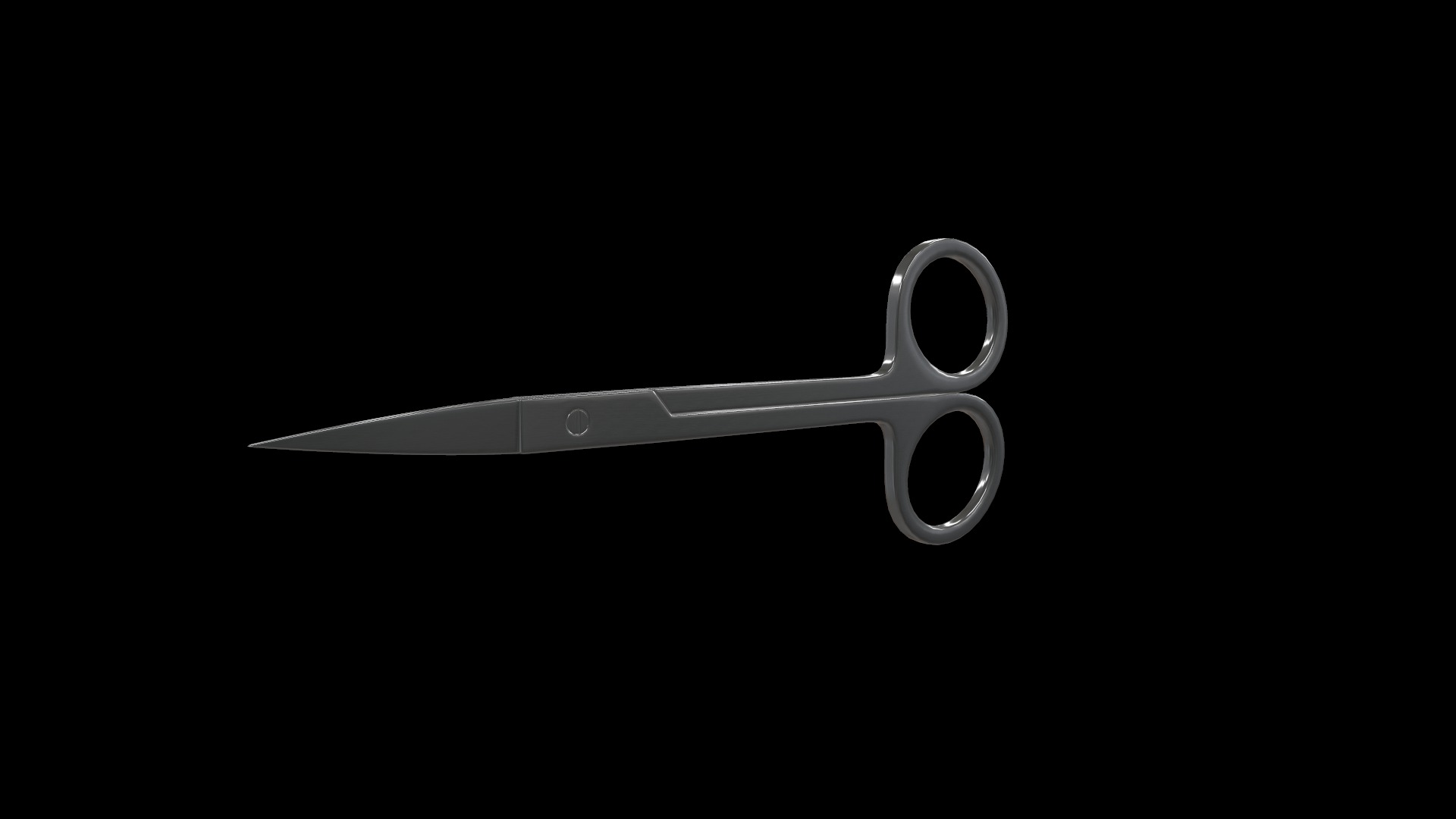 Medical Scissors Full Rigged  Low-poly 3D model_28