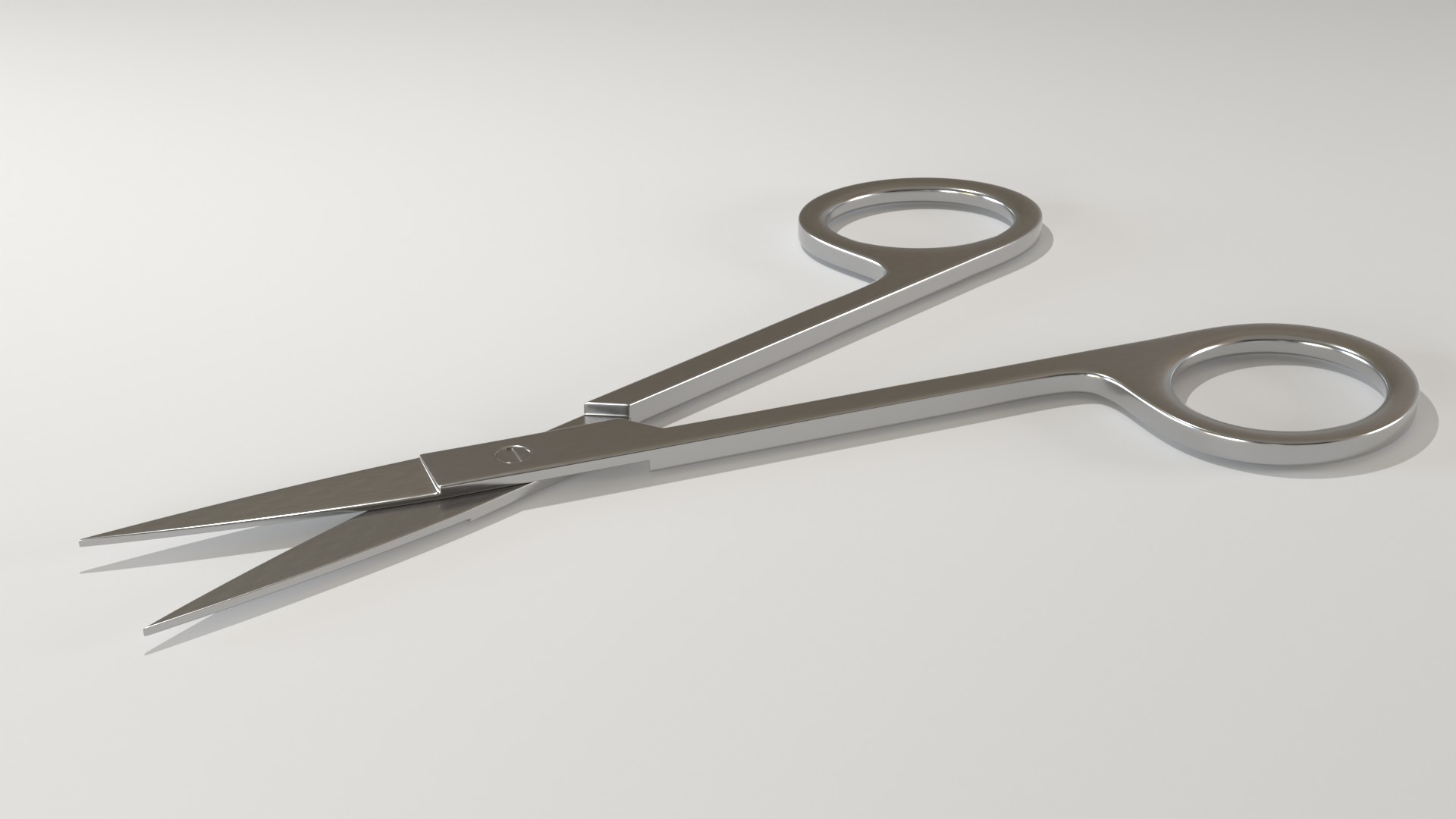Medical Scissors Full Rigged  Low-poly 3D model_2