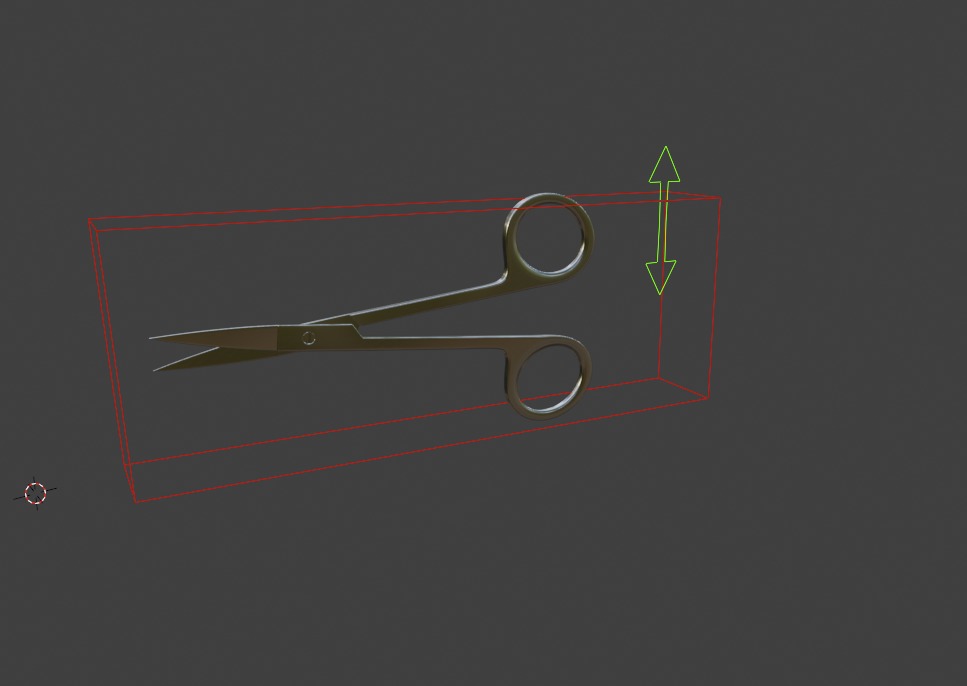 Medical Scissors Full Rigged  Low-poly 3D model_11