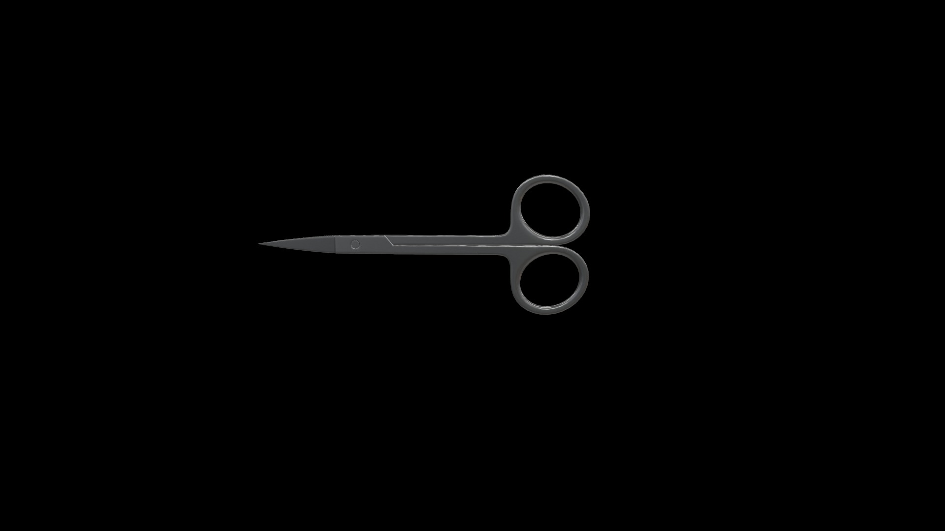 Medical Scissors Full Rigged  Low-poly 3D model_32