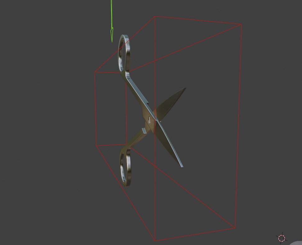 Medical Scissors Full Rigged  Low-poly 3D model_10