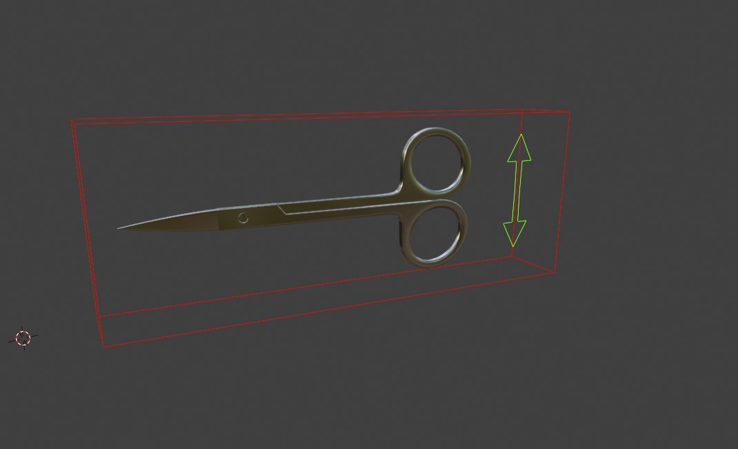 Medical Scissors Full Rigged  Low-poly 3D model_12