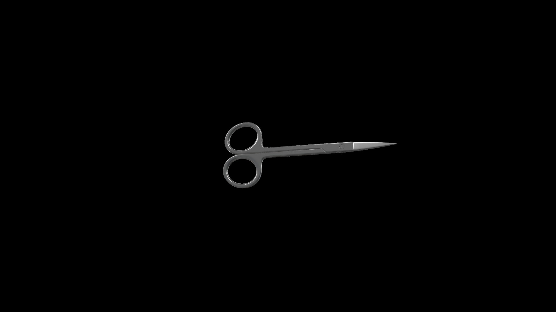 Medical Scissors Full Rigged  Low-poly 3D model_37
