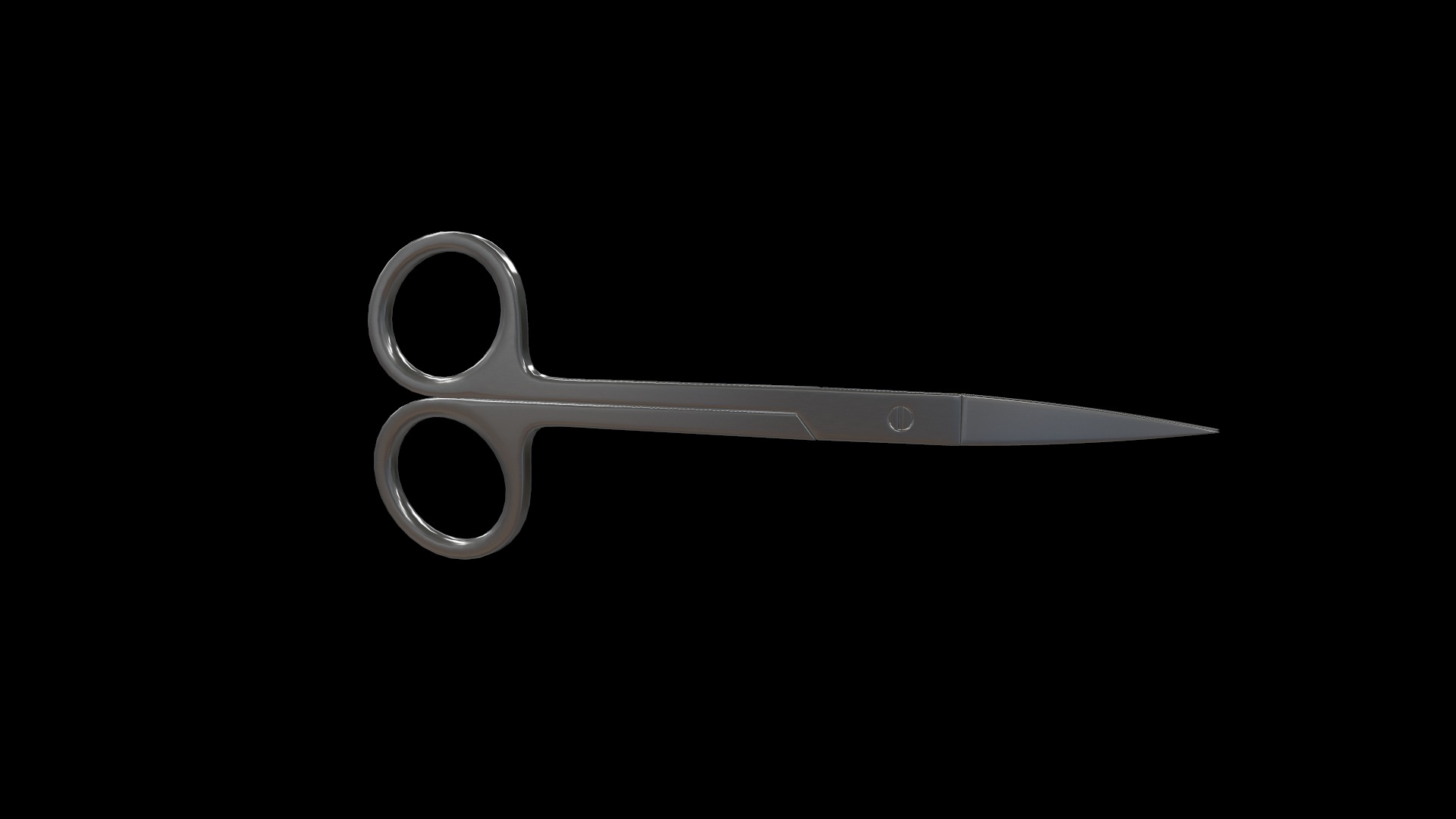 Medical Scissors Full Rigged  Low-poly 3D model_27