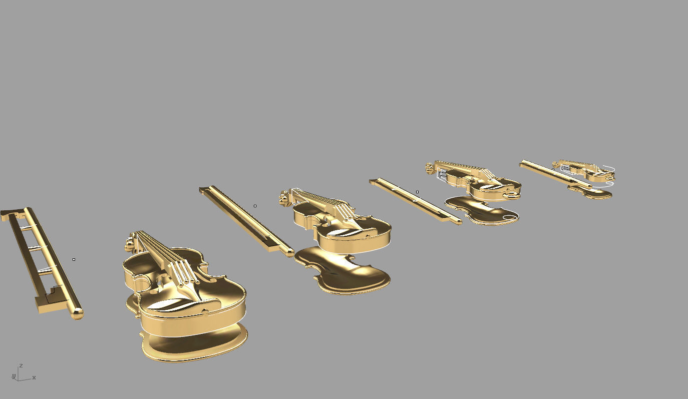 violins 1 3D print model_7