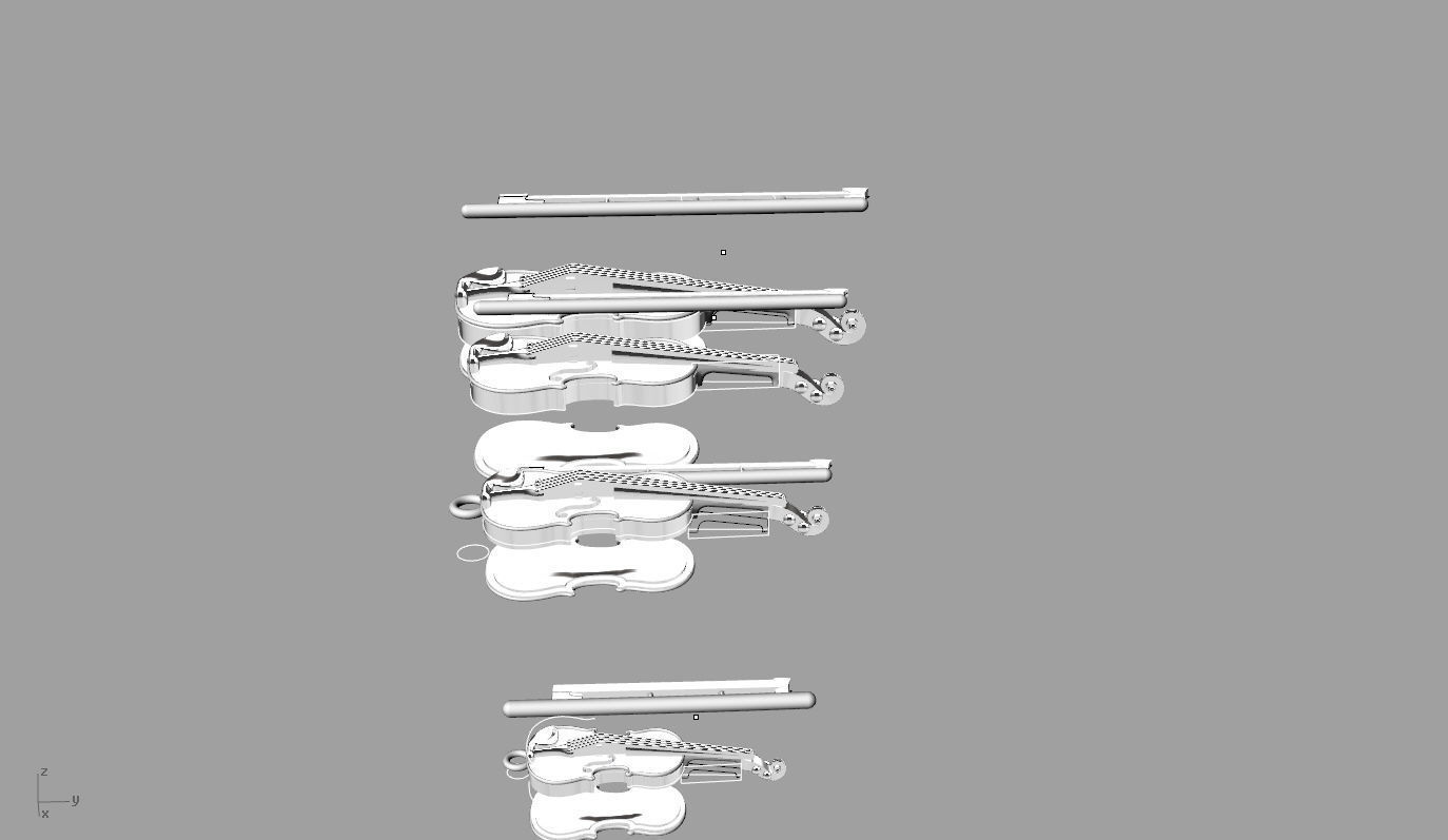 violins 1 3D print model_3