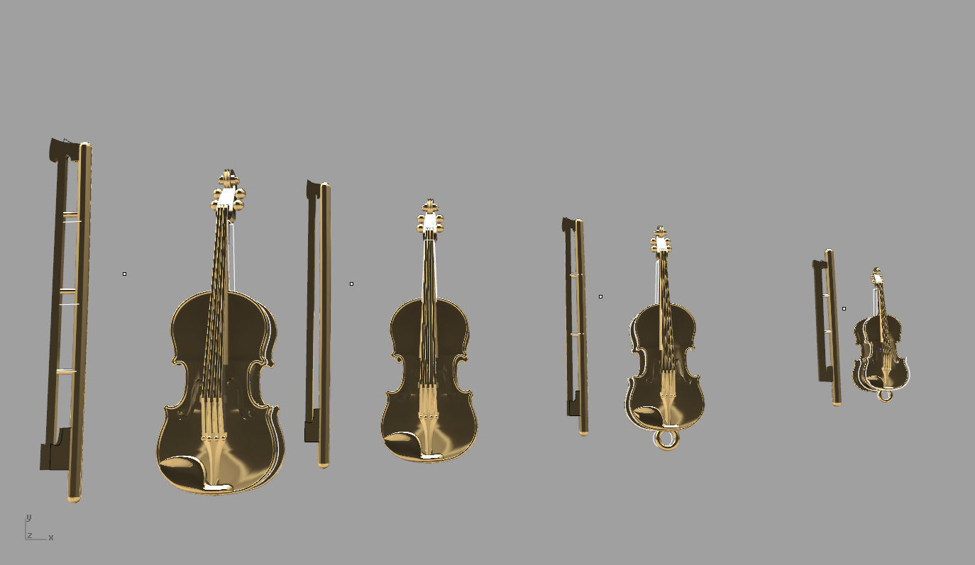violins 1 3D print model_6