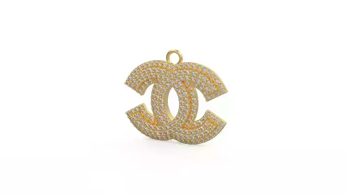 Model 216 Channel Necklace Digit Diamond 2 3D print model