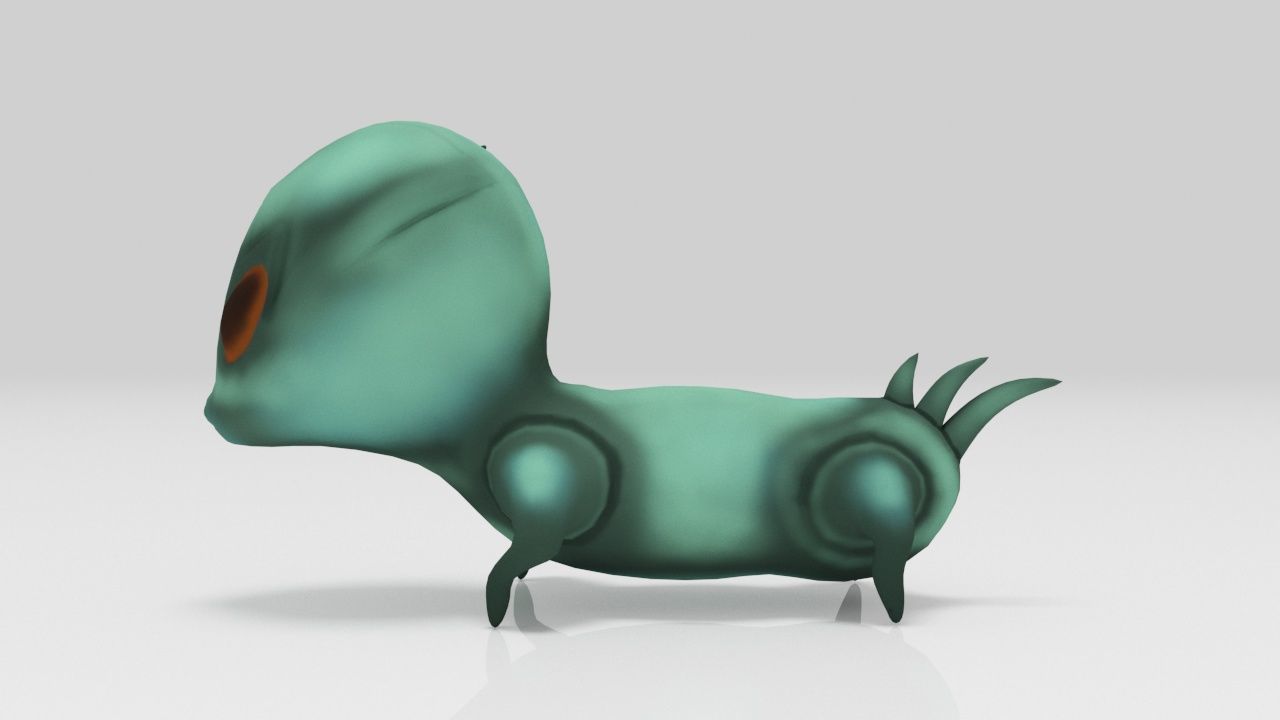 Pets Alien Lowpolys Low-poly 3D model_3