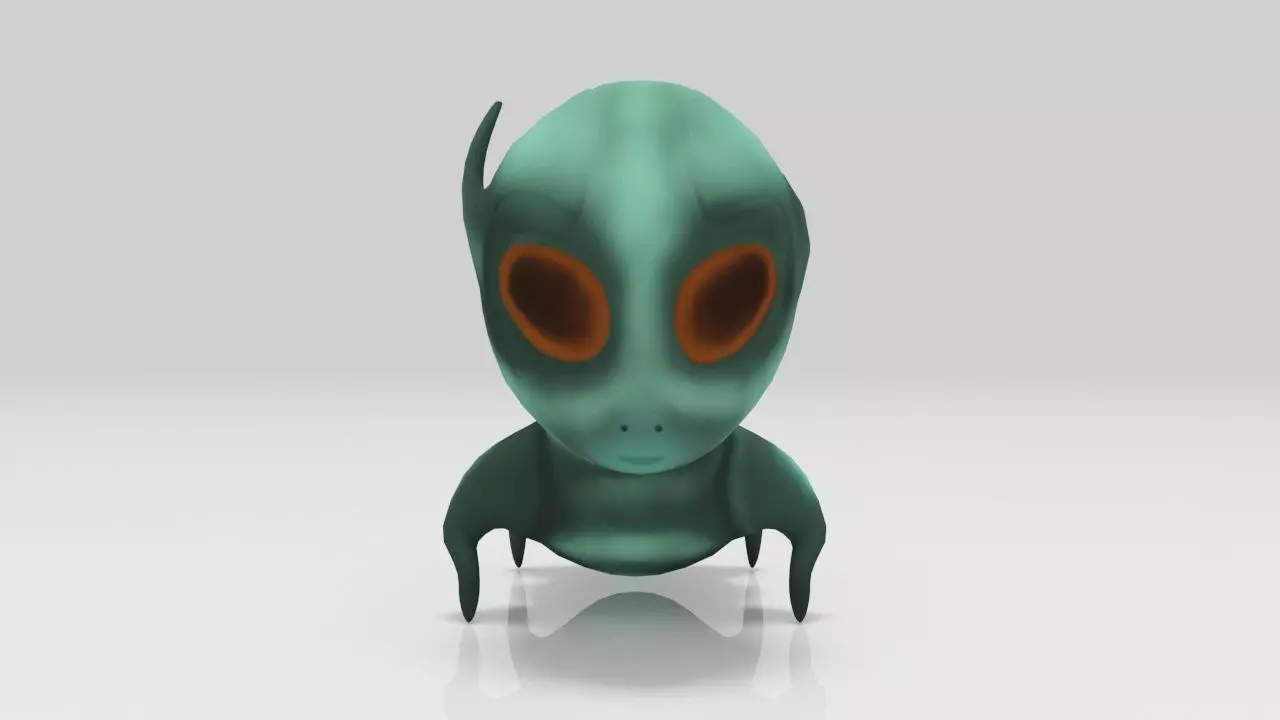 Pets Alien Lowpolys Low-poly 3D model_0