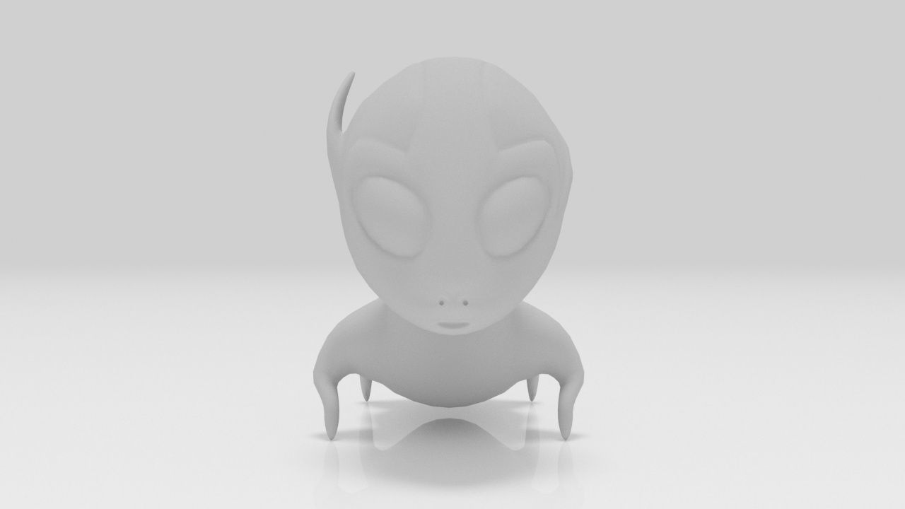 Pets Alien Lowpolys Low-poly 3D model_4