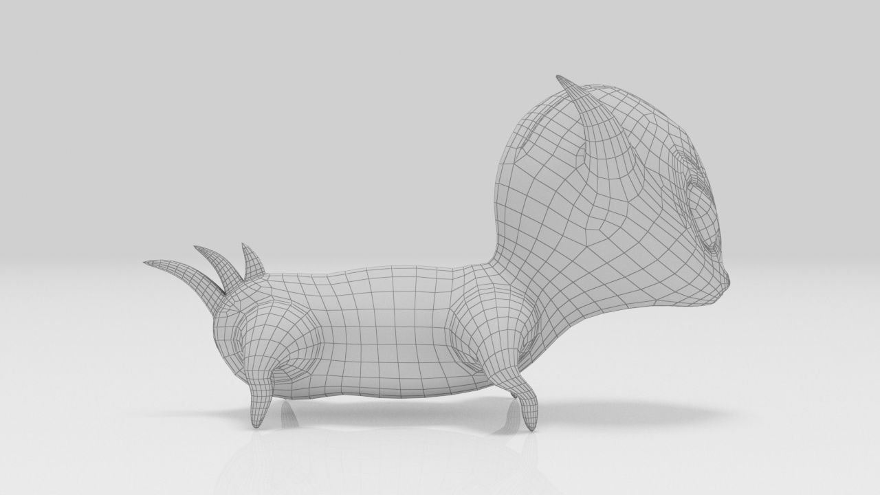 Pets Alien Lowpolys Low-poly 3D model_9