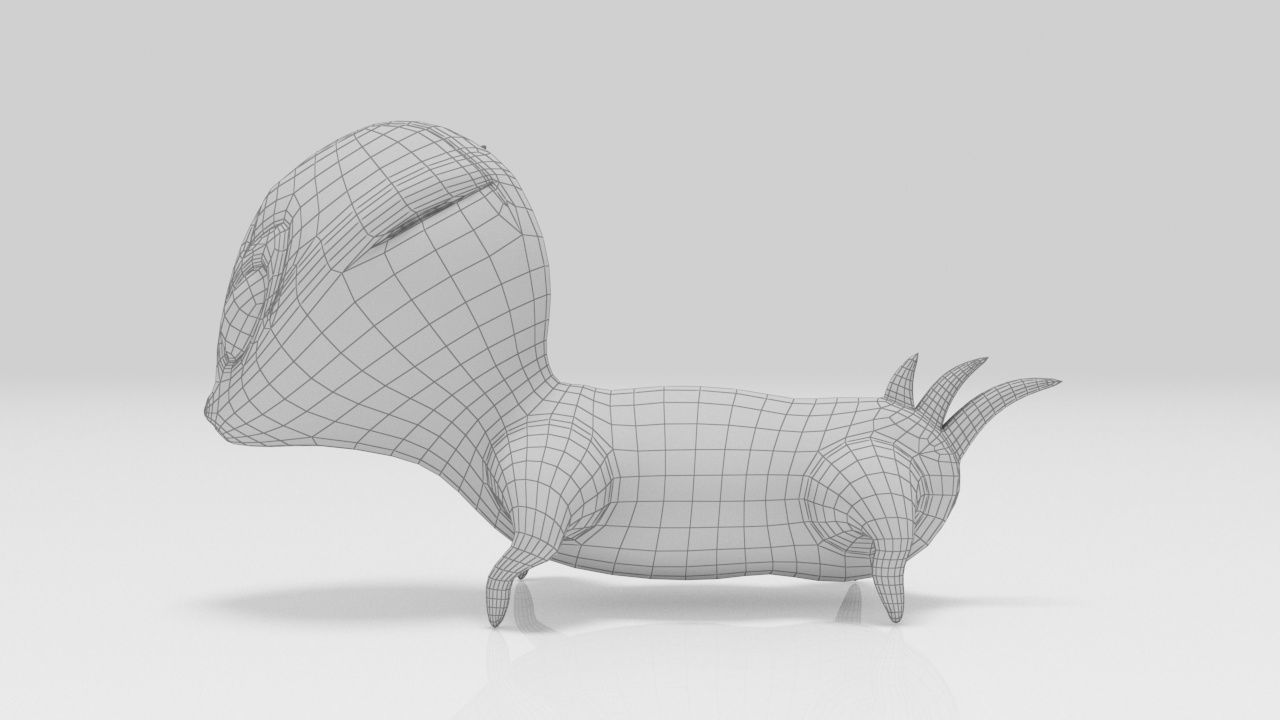 Pets Alien Lowpolys Low-poly 3D model_11