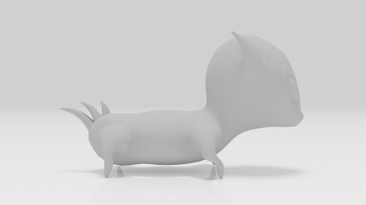 Pets Alien Lowpolys Low-poly 3D model_5