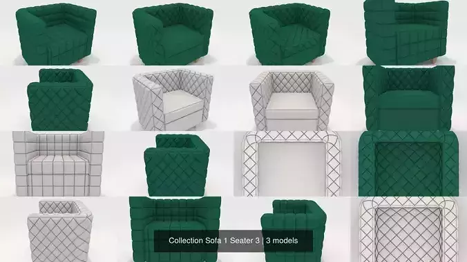 Collection Sofa 1 Seater 3 