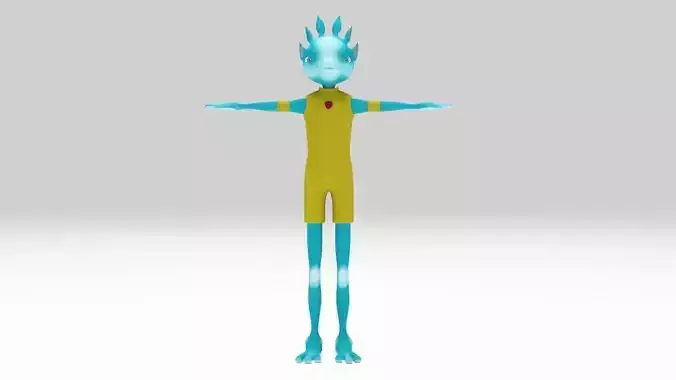 Character kino  Rigged  lowpoly 