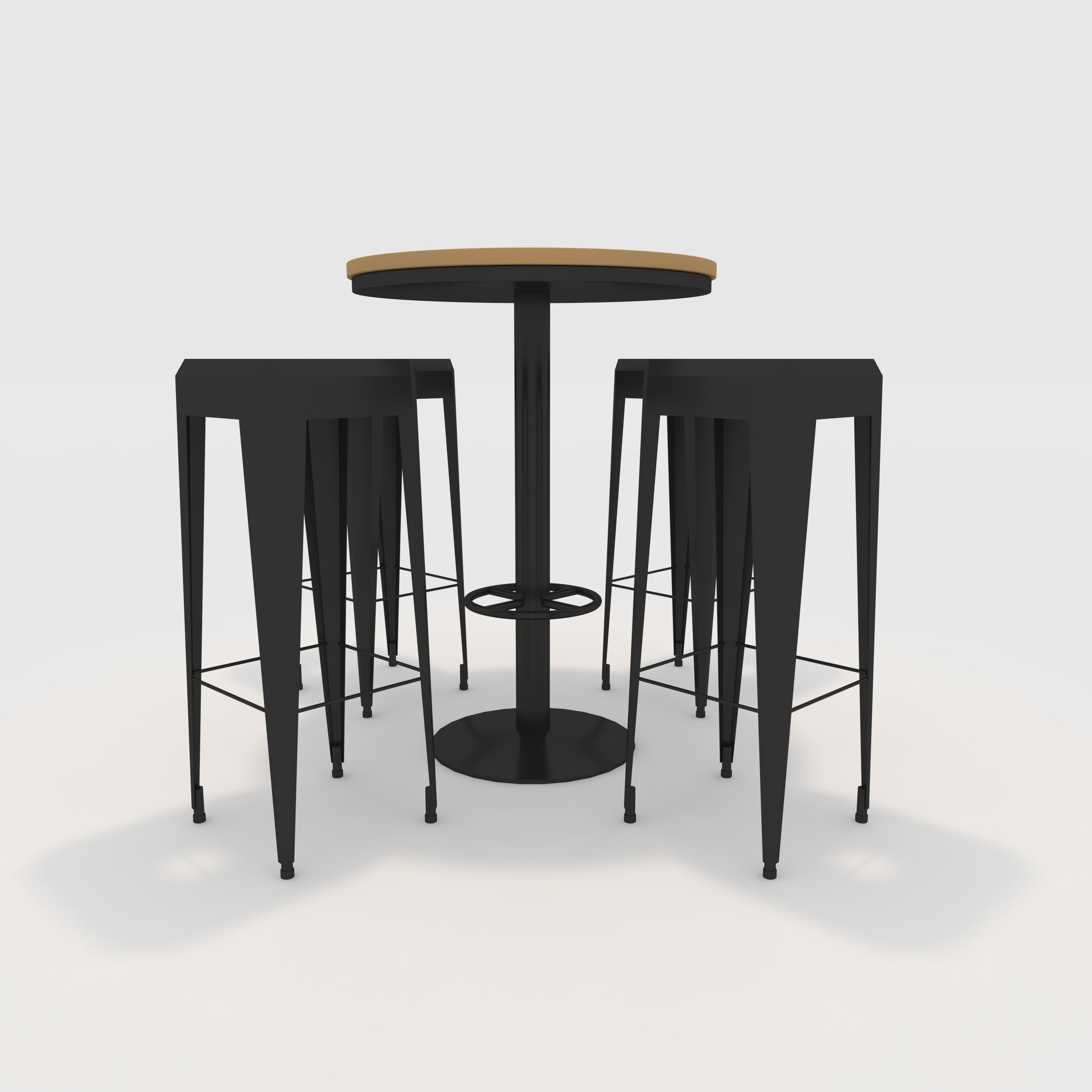 Bar Table And Chair 11 3D model_4