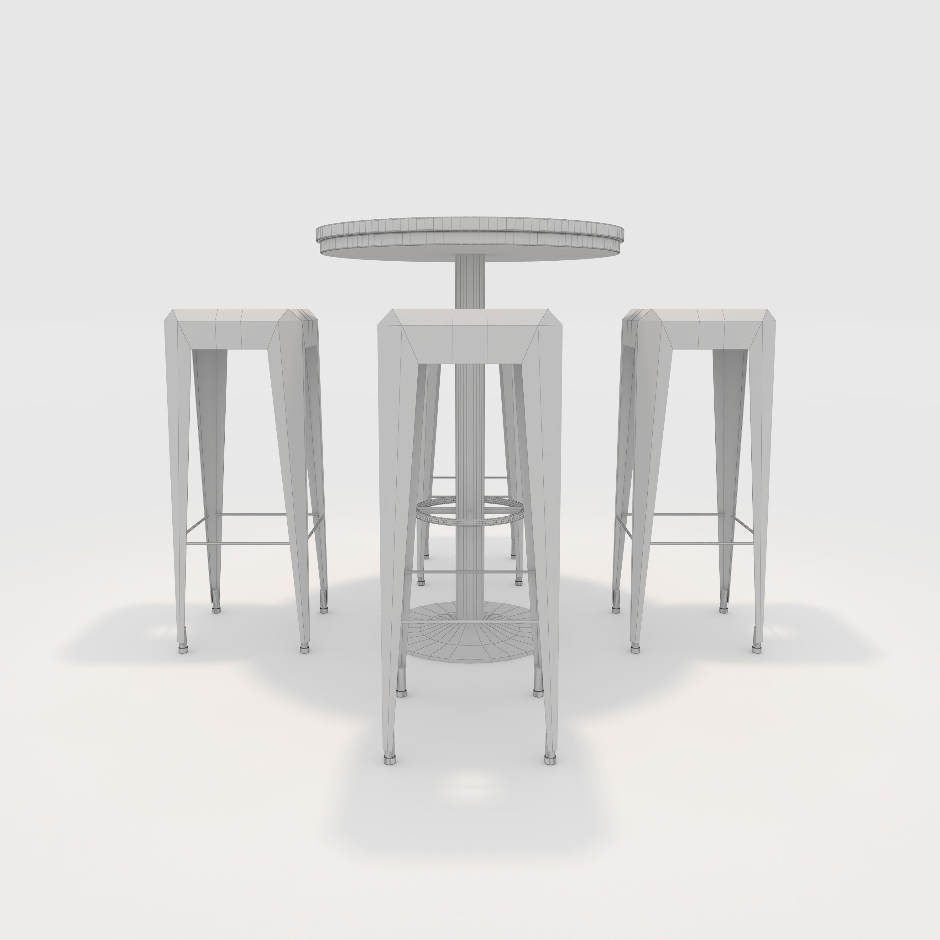 Bar Table And Chair 11 3D model_7