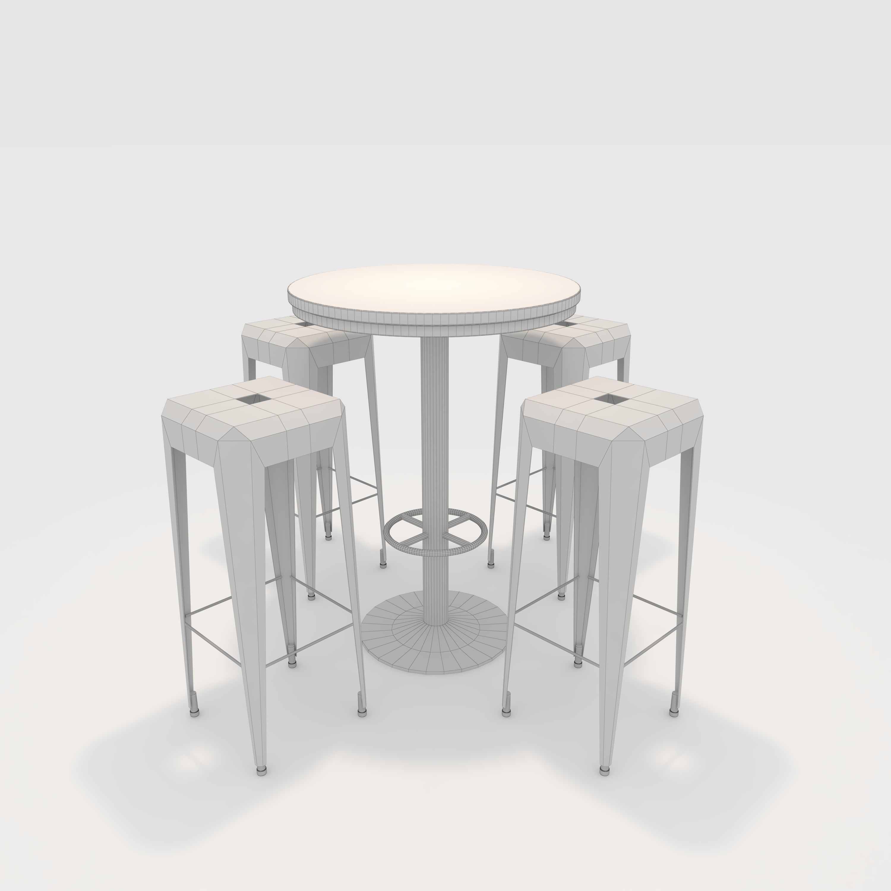 Bar Table And Chair 11 3D model_1