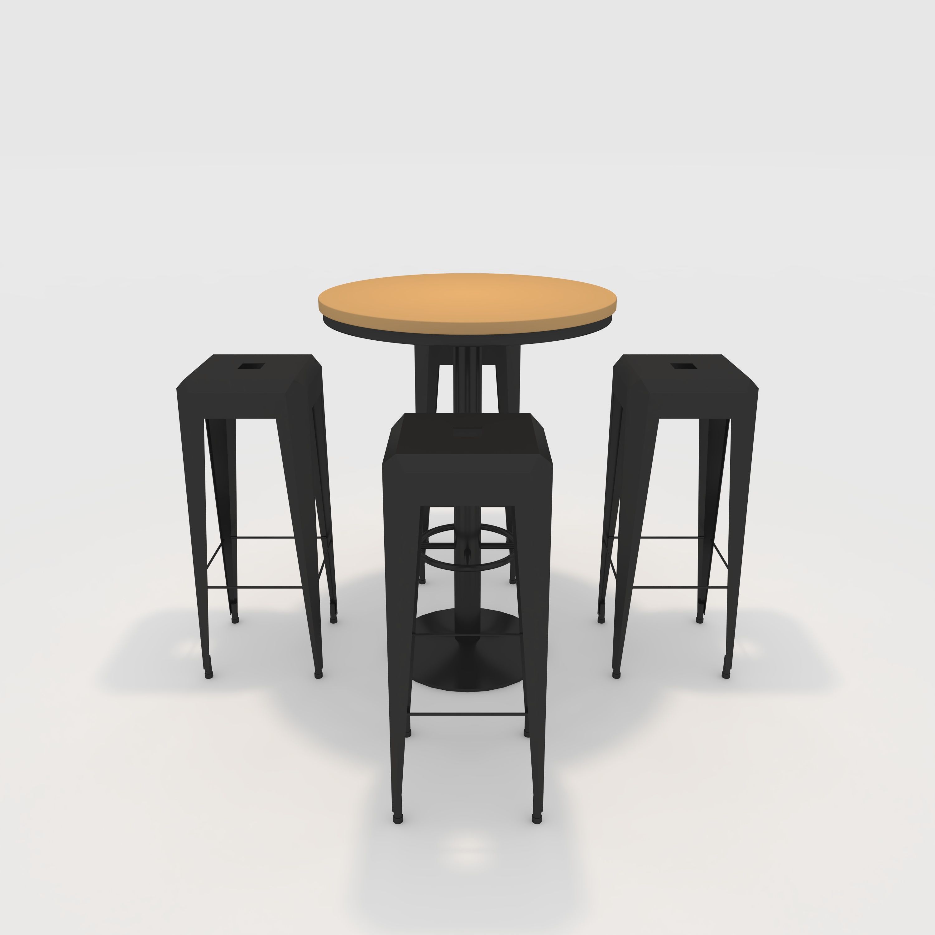 Bar Table And Chair 11 3D model_2