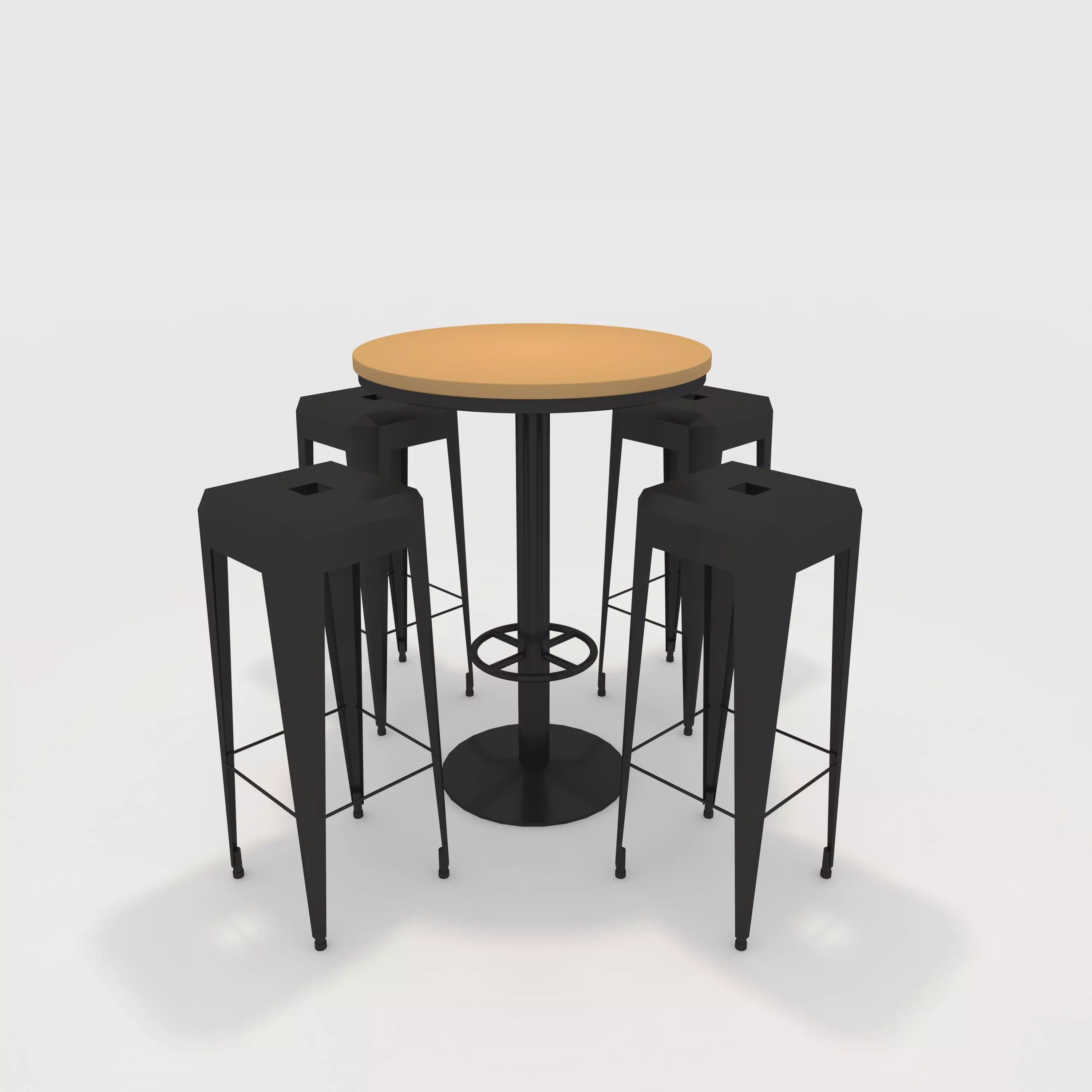 Bar Table And Chair 11 3D model_0