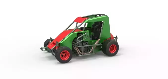 600 Micro sprint car Scale 1 to 25
