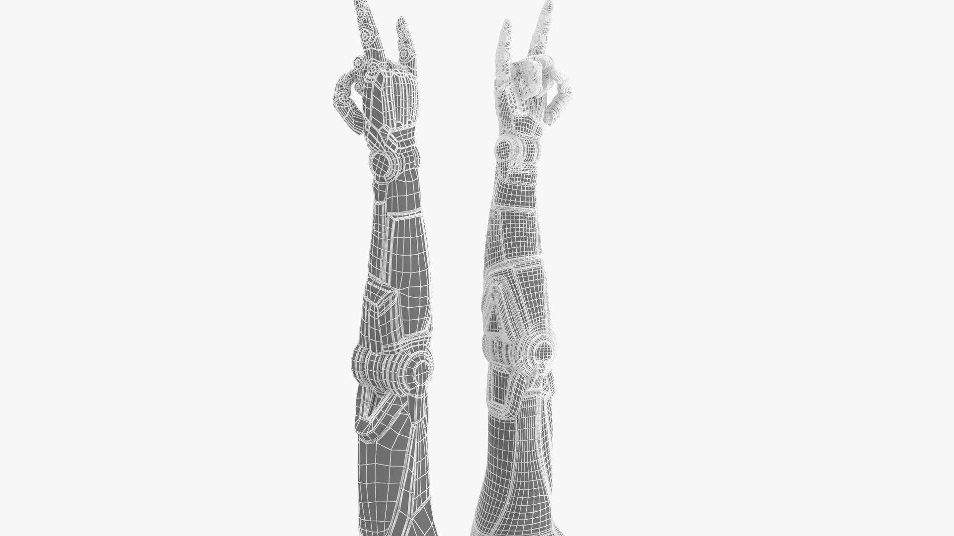 Cyborg arm goat rockers  3D model_10