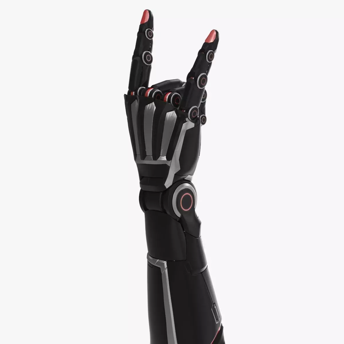 Cyborg arm goat rockers  3D model_0