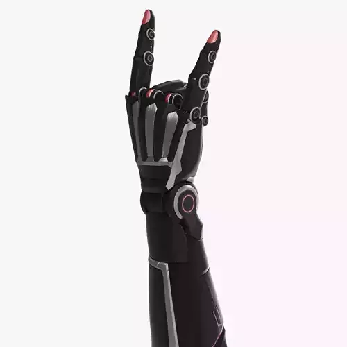 Cyborg arm goat rockers  3D model