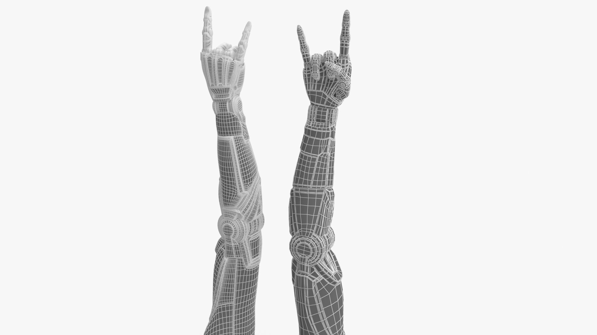 Cyborg arm goat rockers  3D model_9