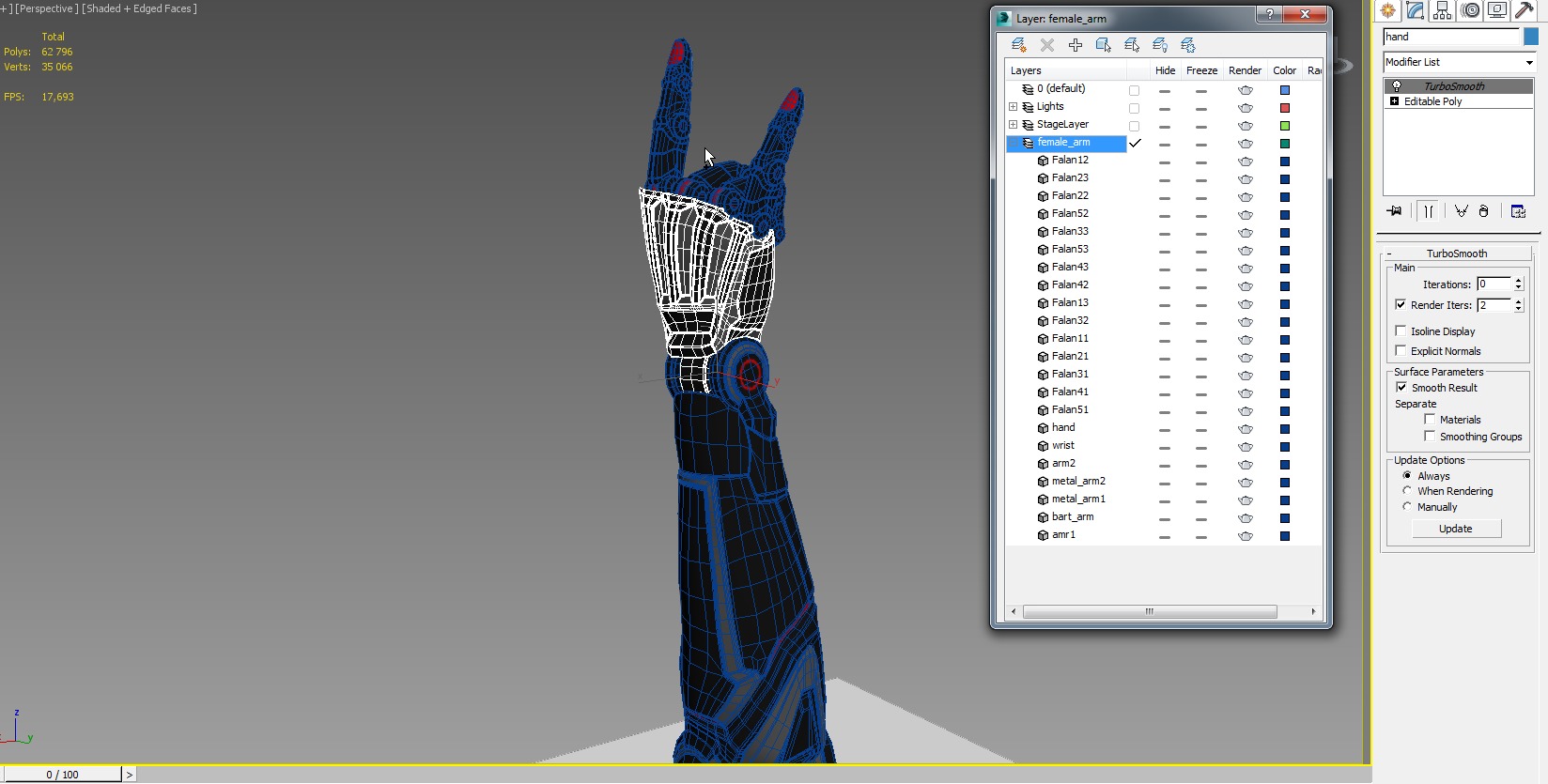 Cyborg arm goat rockers  3D model_12