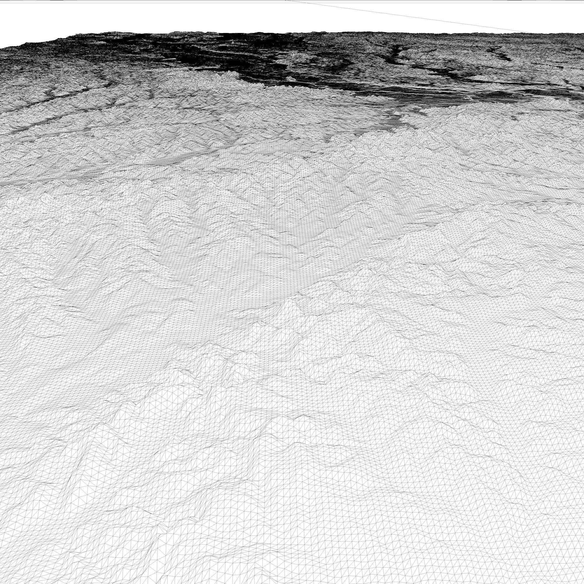 Louisiana Topographic Map STL Model 3D print model_6