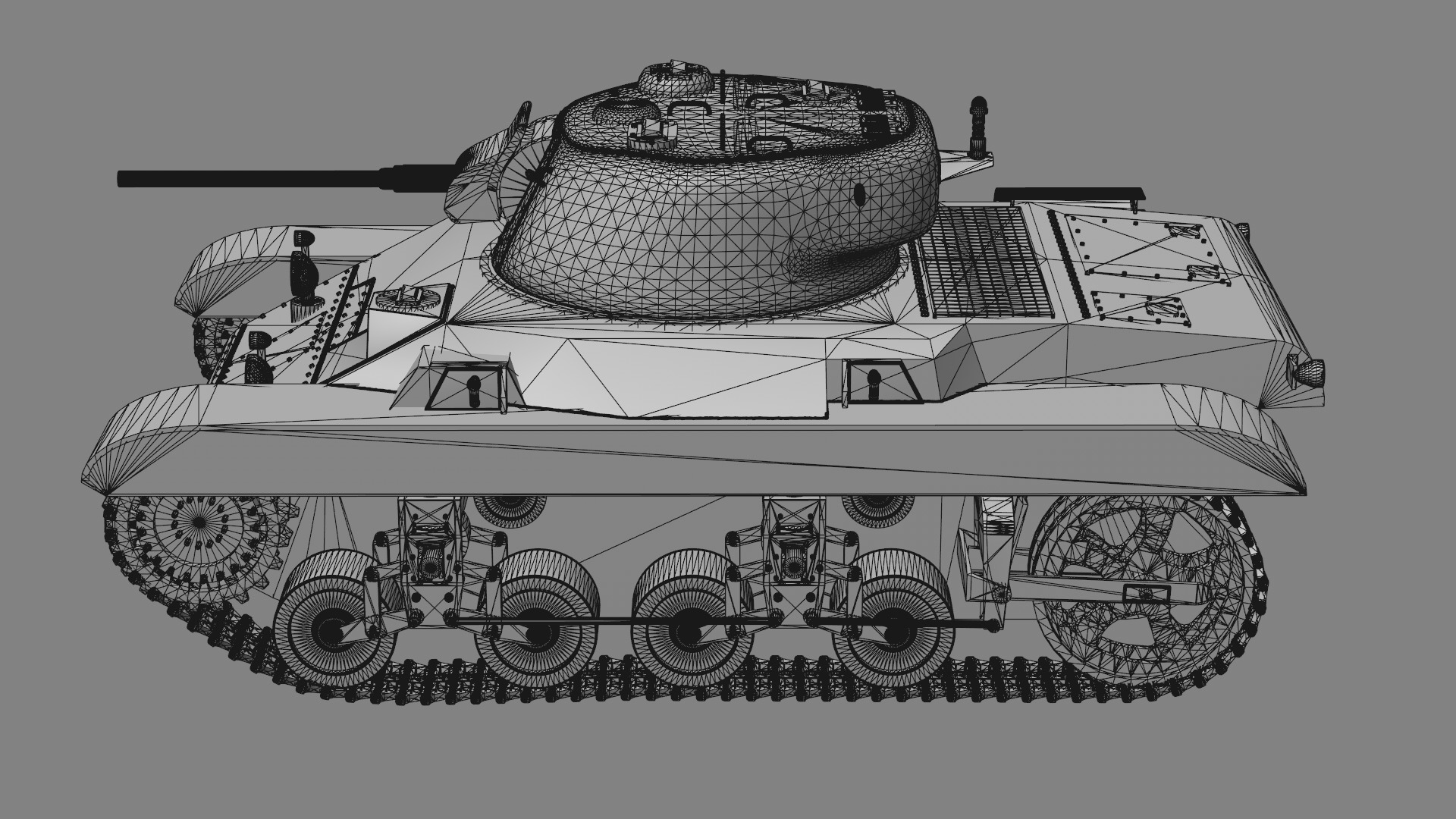 M22 Locust Light Tank Airborne Print Ready 3D print model_9