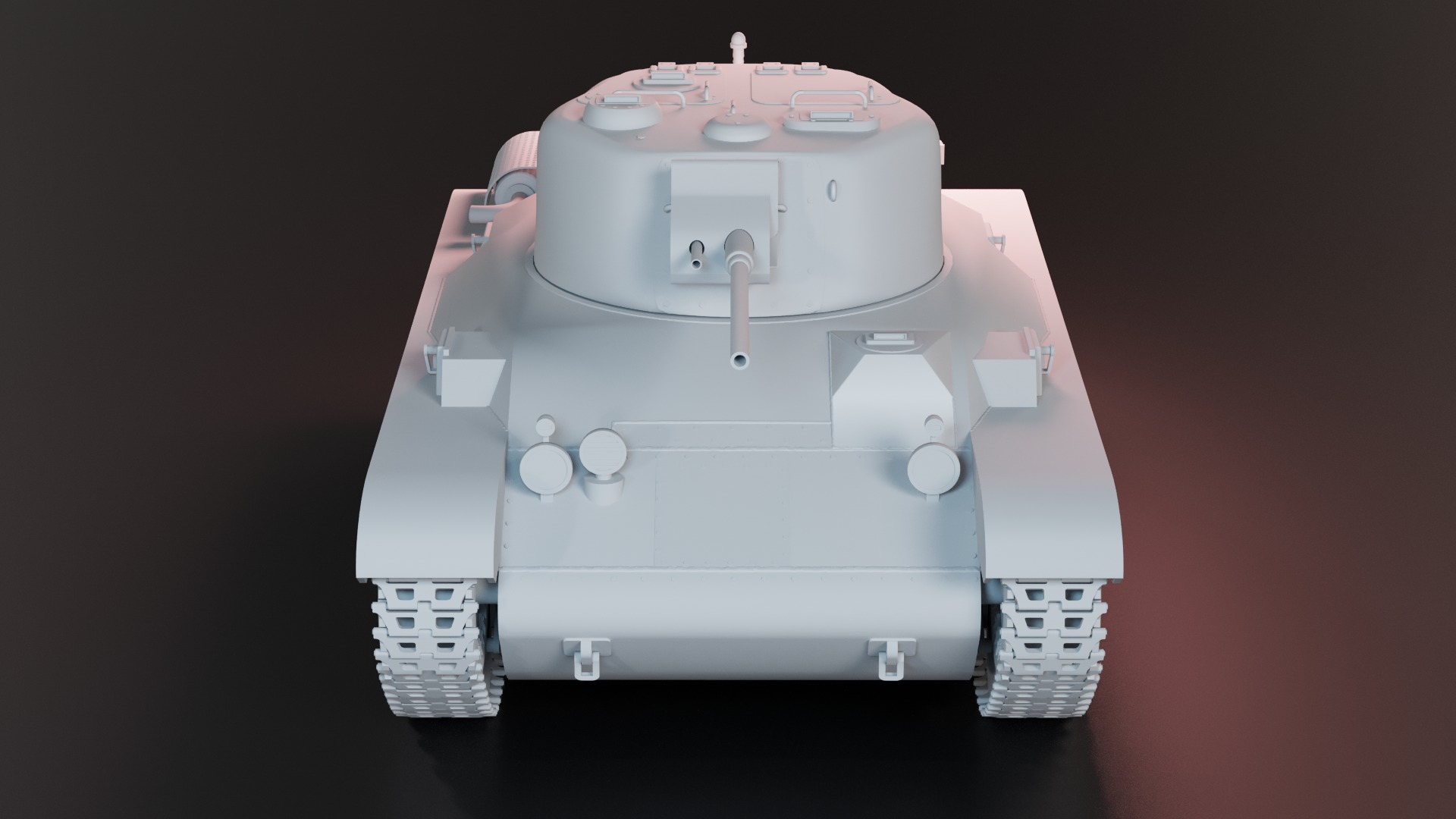 M22 Locust Light Tank Airborne Print Ready 3D print model_2