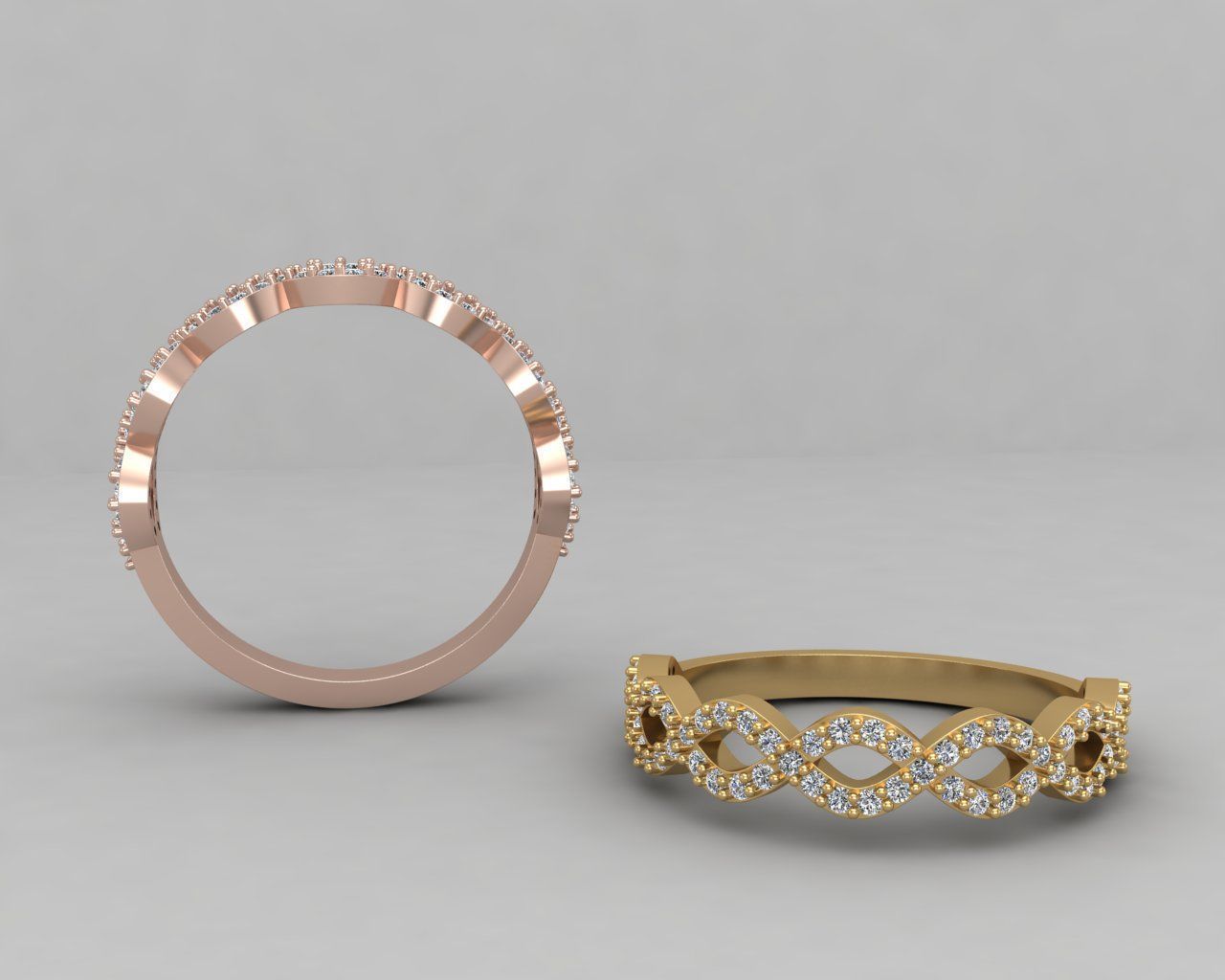 Minimal Eternity ring 134-MW 3D print model_1