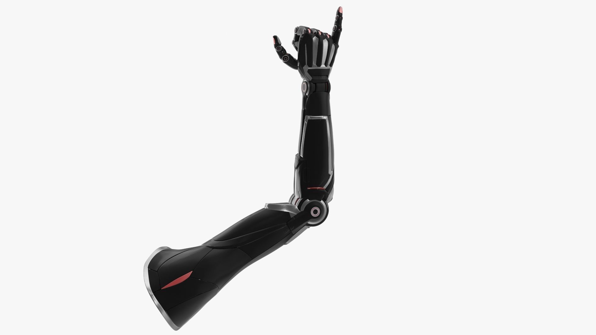 Cyborg arm shows jumbo 3D model_2