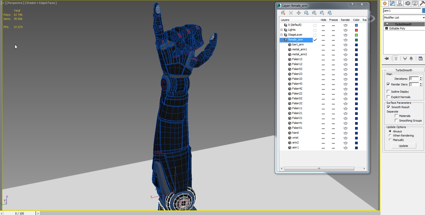 Cyborg arm shows jumbo 3D model_11