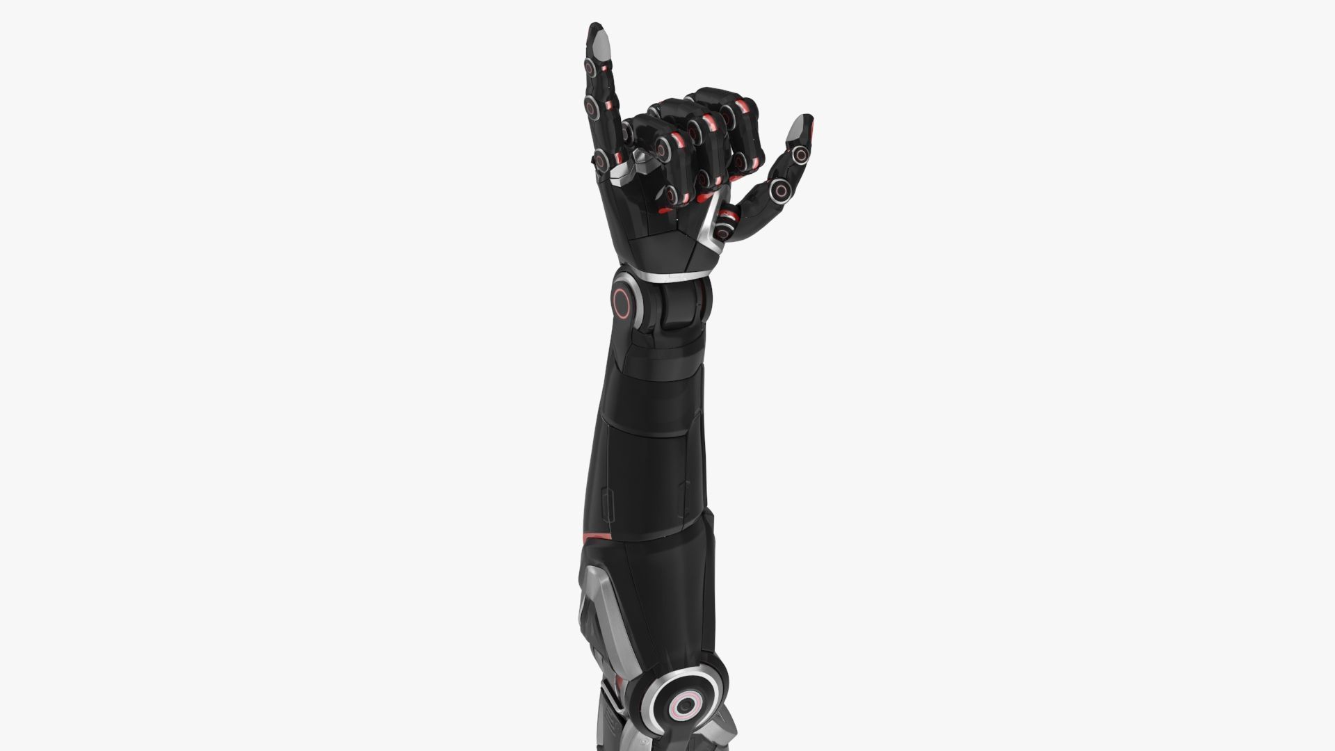 Cyborg arm shows jumbo 3D model_1