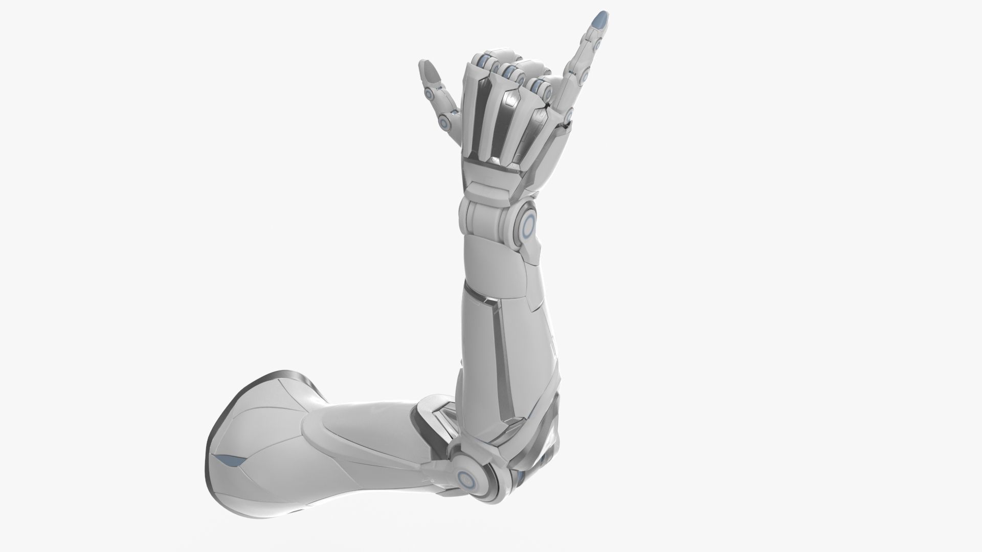 Cyborg arm shows jumbo 3D model_5
