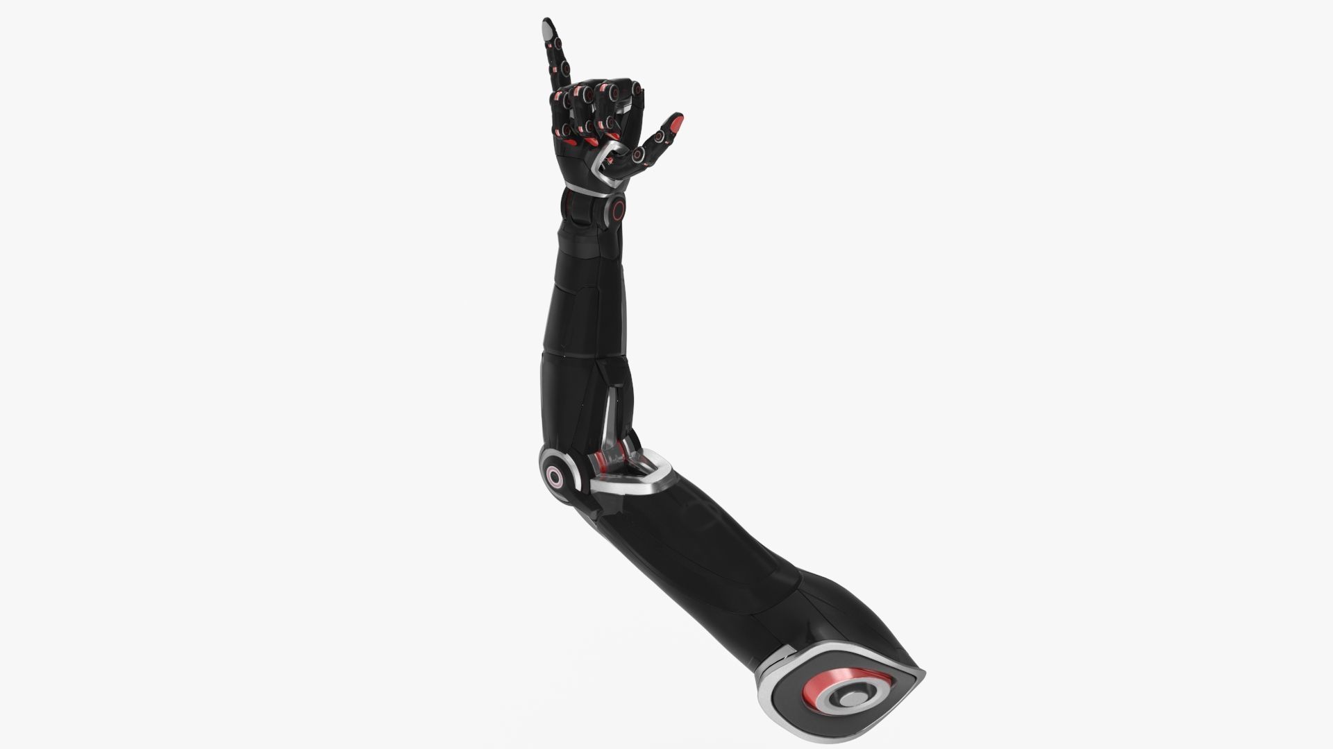 Cyborg arm shows jumbo 3D model_3