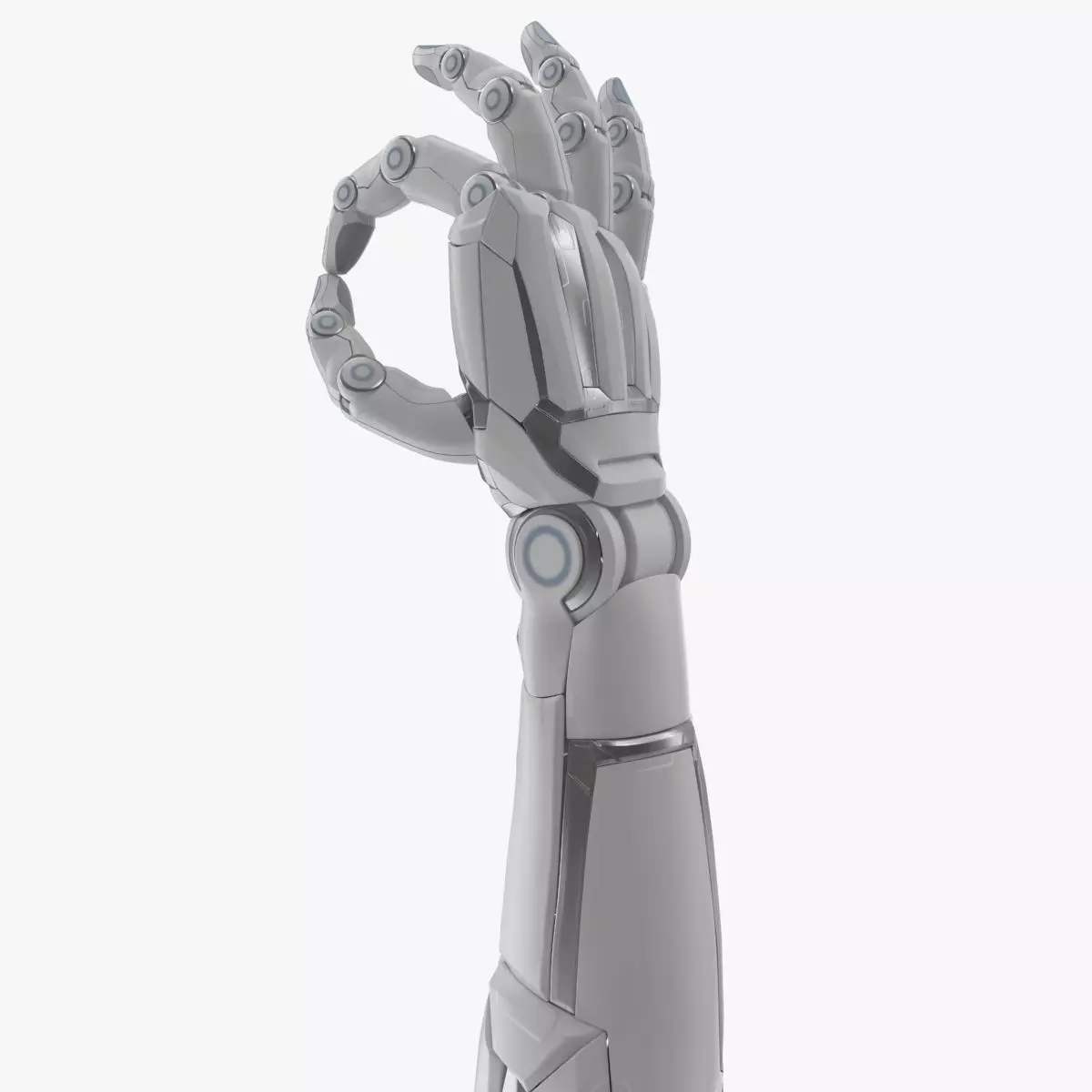 Cyborg arm shows OK 3D model_0