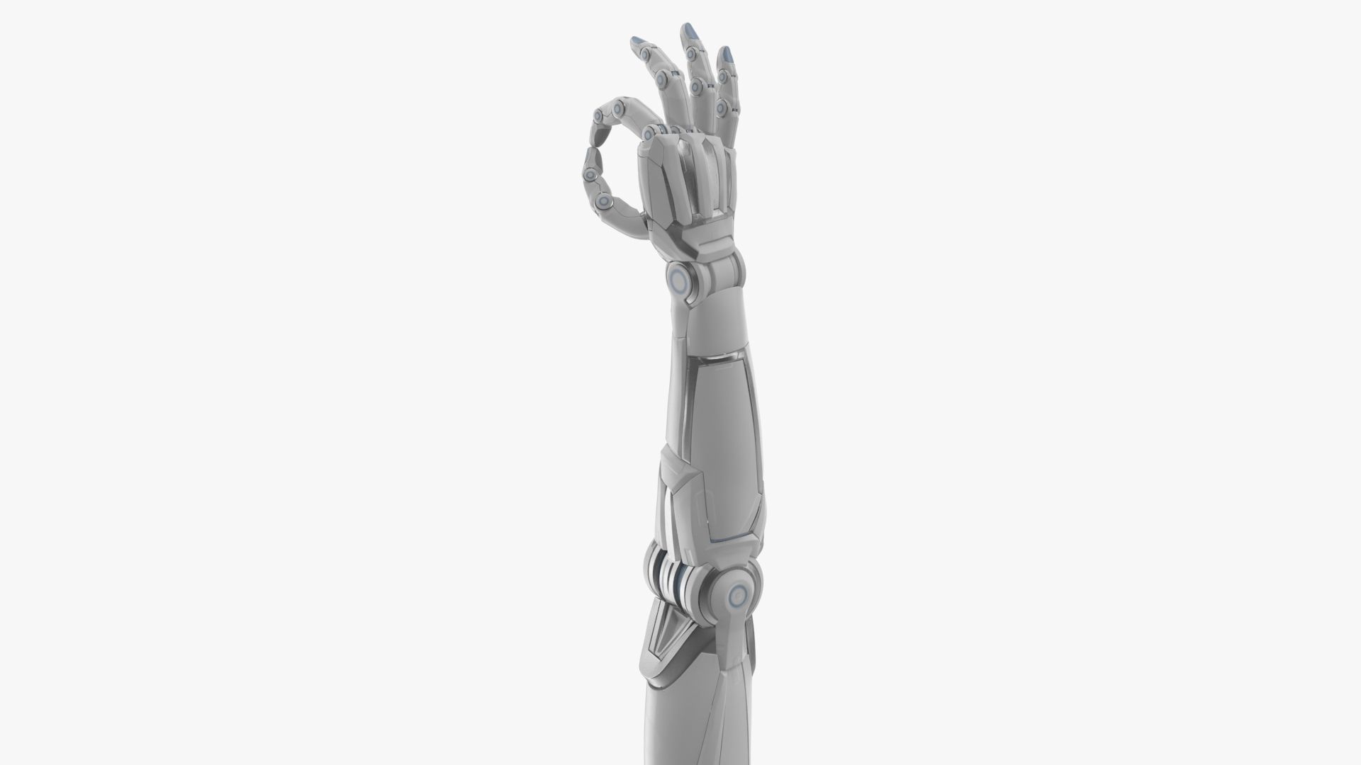 Cyborg arm shows OK 3D model_1