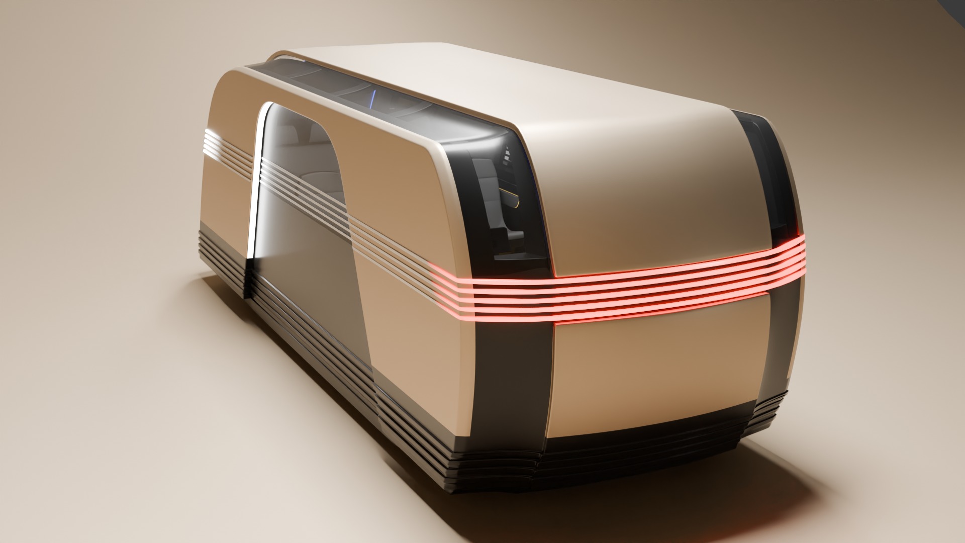 Tesla Robovan Robotaxi Realistic Ready-for-Use With Interior HP 3D model_3