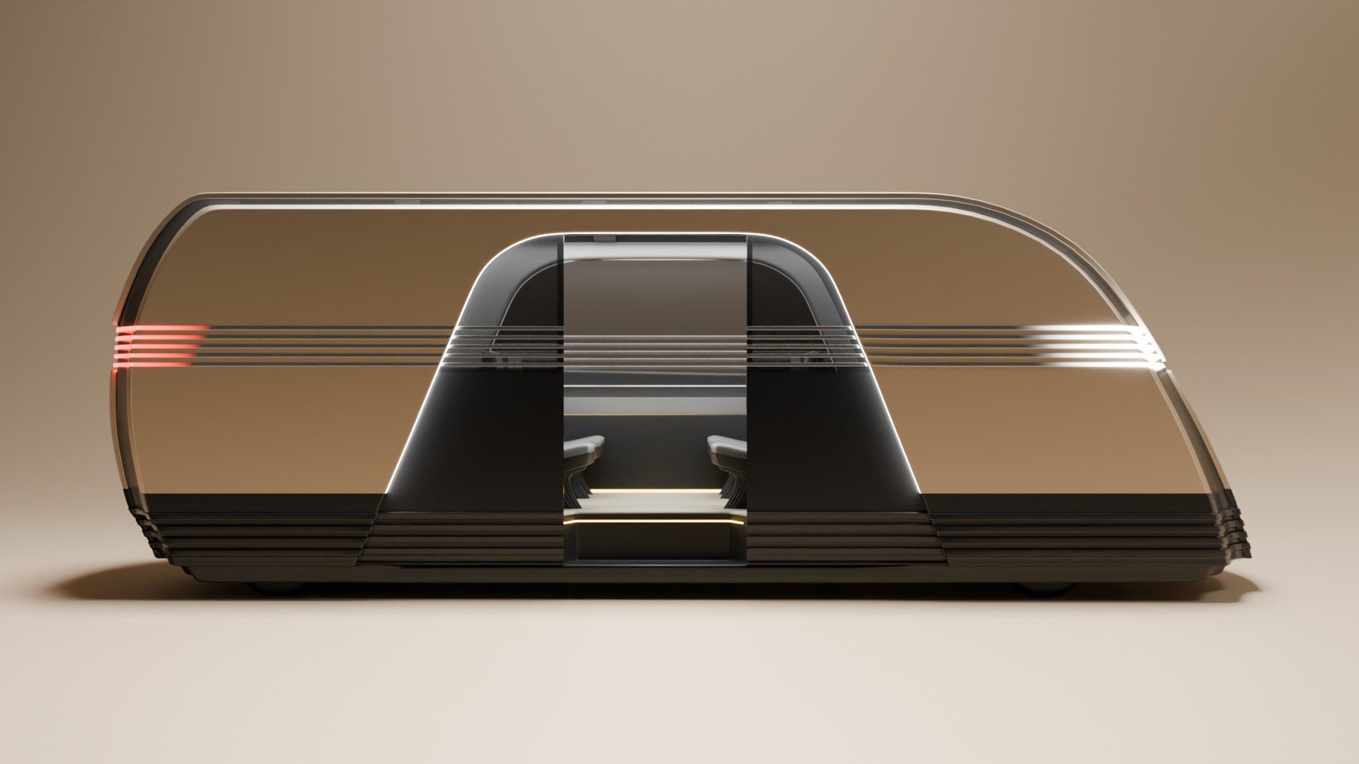 Tesla Robovan Robotaxi Realistic Ready-for-Use With Interior HP 3D model_1