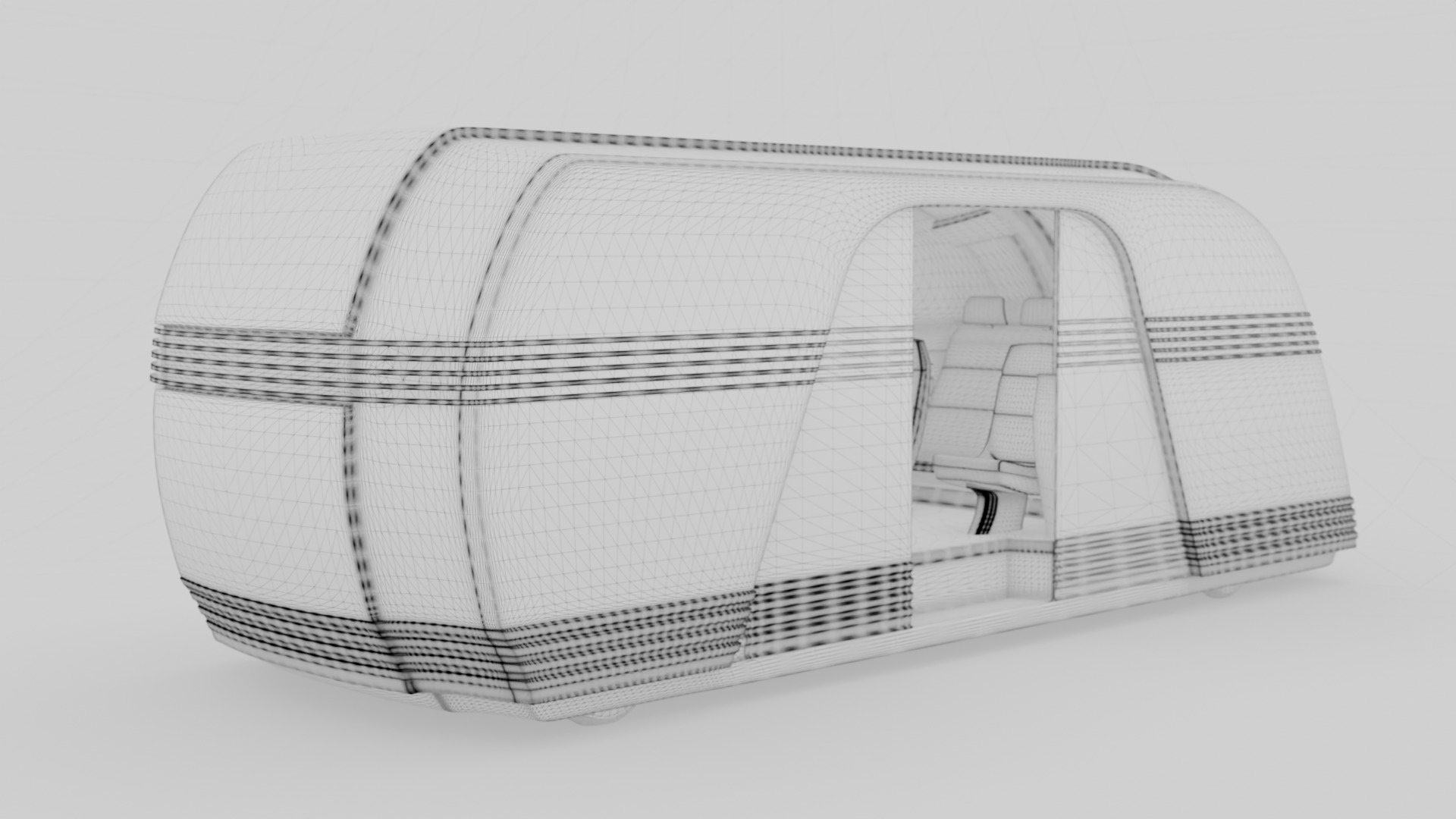 Tesla Robovan Robotaxi Realistic Ready-for-Use With Interior HP 3D model_10